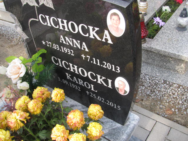 Anna Cichocka  1932 Pyskowice - Grobonet - Wyszukiwarka osób pochowanych