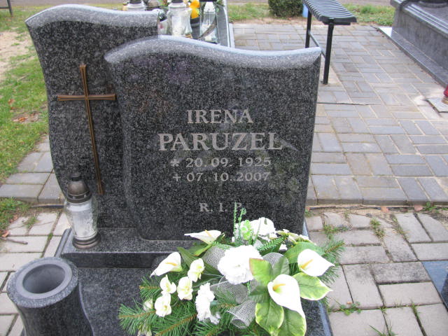 Irena Paruzel 1925 Pyskowice - Grobonet - Wyszukiwarka osób pochowanych