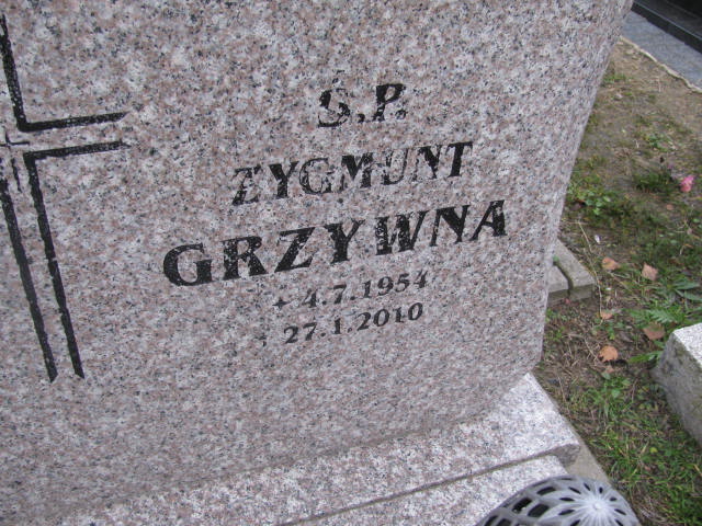 Zygmunt Grzywna 1954 Pyskowice - Grobonet - Wyszukiwarka osób pochowanych