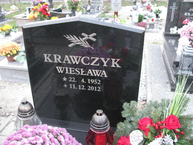 Wiesława Krawczyk 1952 Pyskowice - Grobonet - Wyszukiwarka osób pochowanych