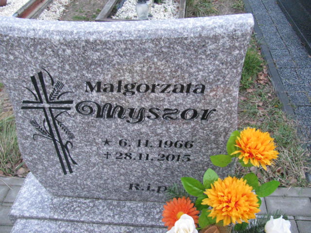 Małgorzata Myszor 1966 Pyskowice - Grobonet - Wyszukiwarka osób pochowanych